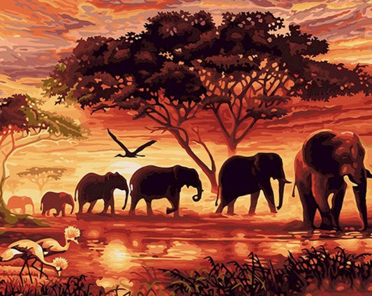 The Animal World Of Africa Digital Painting DIY Paint By Numbers 19