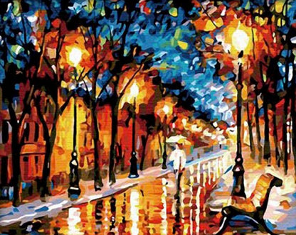 Bright Streets Digital Painting DIY Paint By Numbers 4